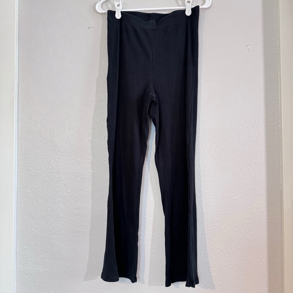 Aerie Ribbed Bootcut Legging – High Waist – Size Medium – black